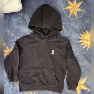 Psycho Bunny Black Pullover Hoodie Sweatshirt